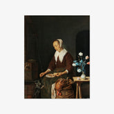 Woman Eating, Known as ‘The Cat’s Breakfast’ by Gabriël Metsu - thumbnail_0_nf_66fc4f618213847b6f35794b